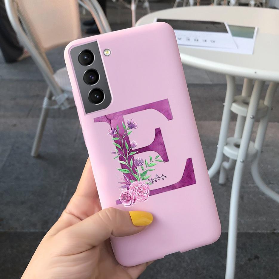 Für Samsung S21 5G Hülle S21 Ultra Plus Niedliche Buchstaben Abdeckung Für Samsung Galaxy S21 Plus 5G S21+ S 21 Ultra Handyhüllen Weiche Fundas