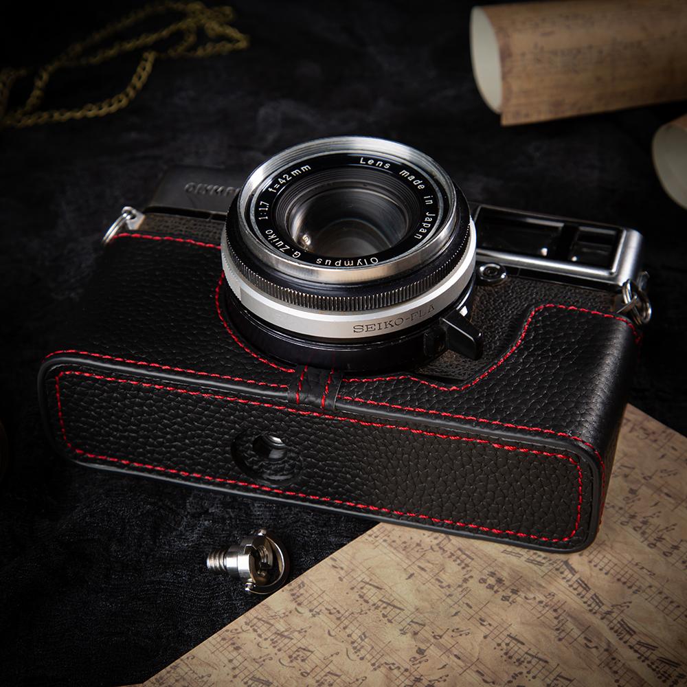 Leather Camera Half Case 35 SP Bag Leather Camera Bag For Olympus 35 SP Case Genuine Protective Case Photography Accessories