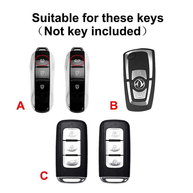 For Dongfeng DFM DFSK Glory 580 S560 F507 S30 H30 AX7 Ix5 Ix7 Seres Sf5 KC VL Alloy Car Key Case Fob Cover Keychain Shell