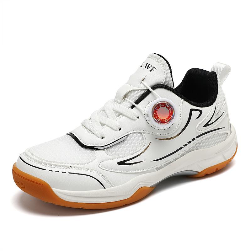 Children's professional badminton shoes button boys lightweight breathable tennis shoes sports shoes girls non-slip wear-resistant shoes