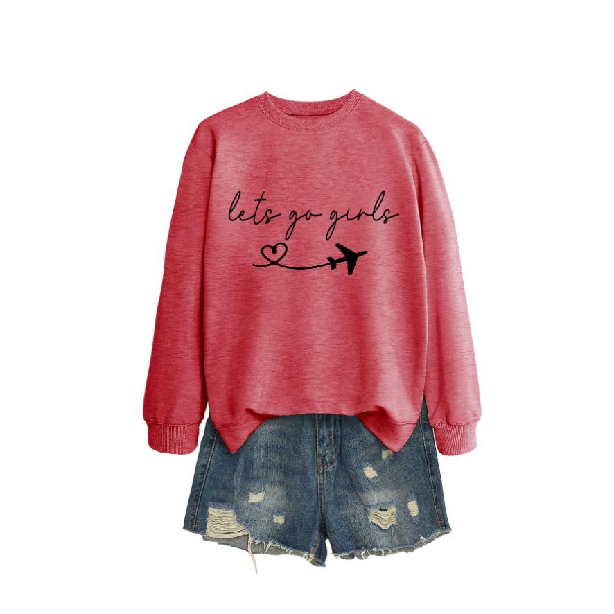 New Creative Fashion Sweatshirt Autumn Women's Sweatshirt Autumn and Winter Women's Thickened Sweatshirt Jacket Winter Large Size Sweatshirt