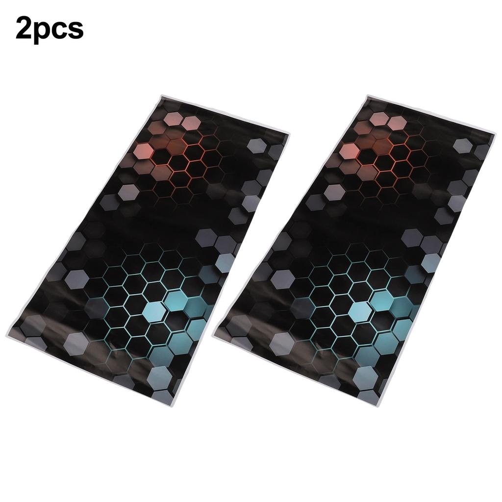 2x For Honeycomb Car Door Post Waterproof Decal for Vehicle Aesthetics