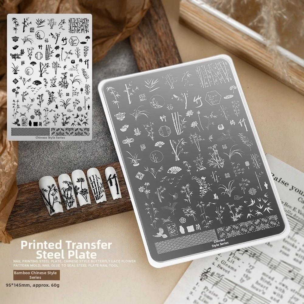 Bowknot Patterns Nail Stamping Plates Flower Butterfly Nail Art Stamping Plates Snowflake Nail Printing Plates Nail Art Supplies