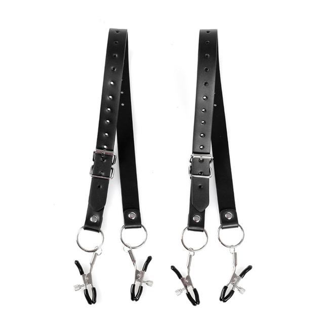 BDSM Sex Toy Nipple Clamp Labia Clip Clitoris Clamp Sexual Game Couple Kit Bondage Restraint Wrap Leash Adult Supplies for Women