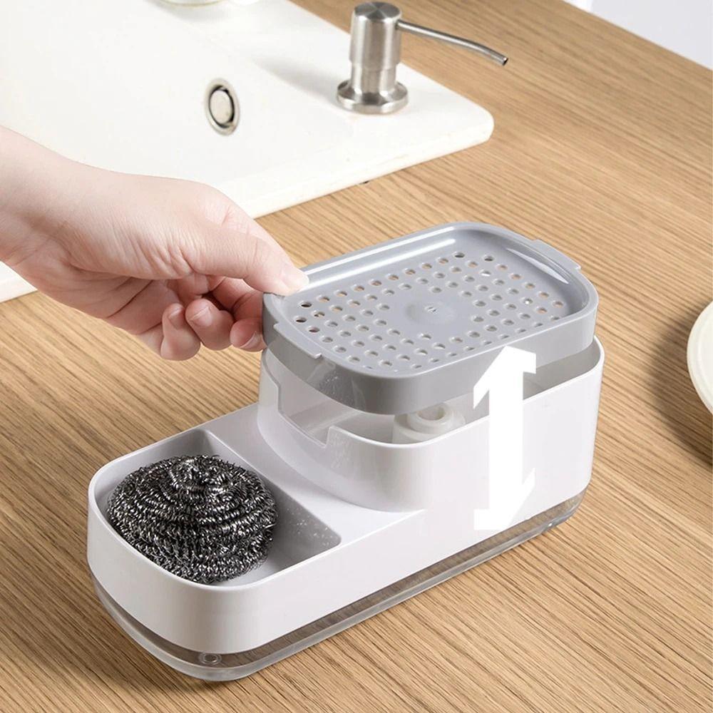 Detachable Press Soap Box 2 in 1 Automatic Liquid Dispenser Dish Soap Dispenser  Household