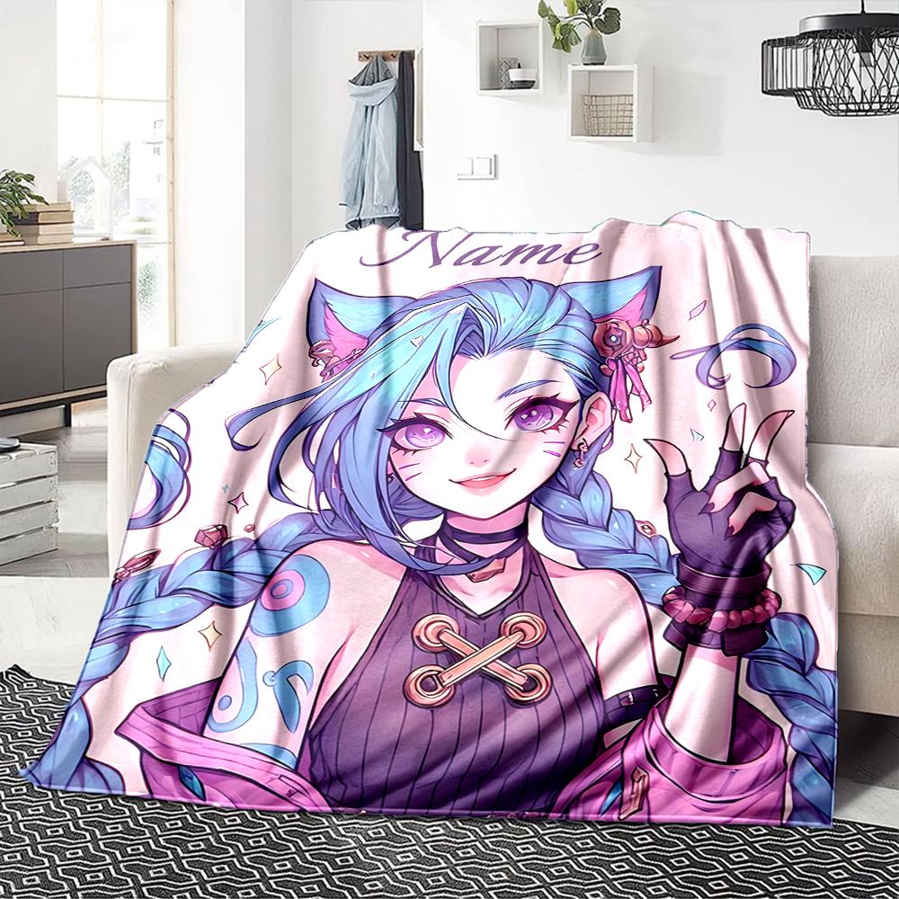 Custom Name Arsenal Roses Artwork Blanket for Couch & Bed, Plush Cozy Fuzzy Blanket Super Soft & Warm Blankets for Fall and Winter. 0908169