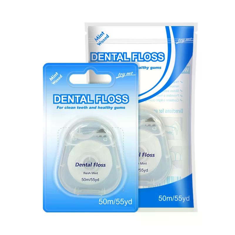50m Portable Floss Care Picks Tooth Cleaning Tool With Case Practical Health Hygiene Supplies Oral Care