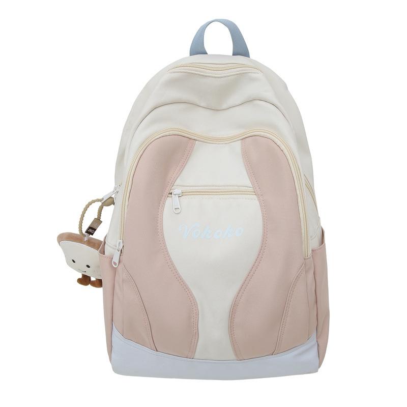 Dopamine student schoolbag high school simple ins high value backpack large capacity bag travel light backpack women