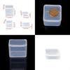 Small Square Clear Storage Box Sealing for Case for Mini Sundries Drills Battery X3UC