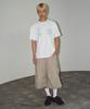 TRAVEL Denim Crossbody Short Sleeve Tee White