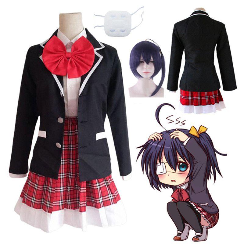 Delusions Love Chunibyoother Rikka Takanashi School Uniform Costume Cosplay