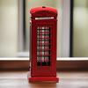 Piggy Bank Tabletop Decorations Figure Home Decor Statue Telephone Booth Figurine Souvenir Gift Money Saving Box for Kids
