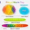 1Pc Multicolour Fidget Worm Toy Elastic Sensory Slug Fidget Toy Stress Anxiety Relief Desk Fidgets For Autistic & Adhd