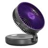 Portable USB Luminous Multifunctional Desk Fan with Silent Operation