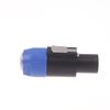 1Pcs Latch Aviation Connector 4-Pole Audio Speaker Plug To 6.5Mm Metal Converter Jack Adapter Male To 1/4" Ts Female Nl4Fc