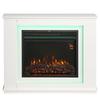 2000W 6824 BTU Faux Flame Fireplace - White