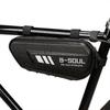 Motorcycle Hanging Tool Bag Carbon Fiber Texture Waterproof Hard Shell Zipper Closure for Outdoor Motorbike Riding