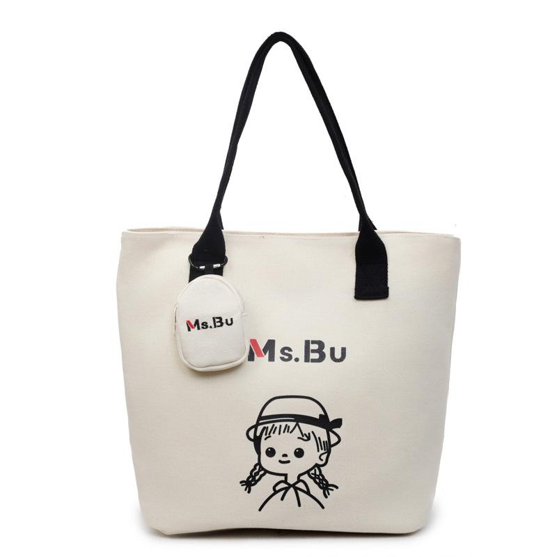 Large-capacity Commuter Tote Bag Women's 2025 Summer New Fashion Simple Canvas Bag Lazy Wind Shoulder Armpit Bag