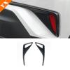 For Toyota CHR C-HR 2016- Chrome Carbon Look Trim Car Front Rear Foglight Lamp Sticker Cover Decor Protector