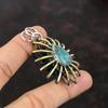 Shattuckite Pendant 925 Sterling Silver Pendant Gemstone Handmade Jewelry 18K Gold Plated Pendant Cage Jewelry Gift For Girl Antique Pendant