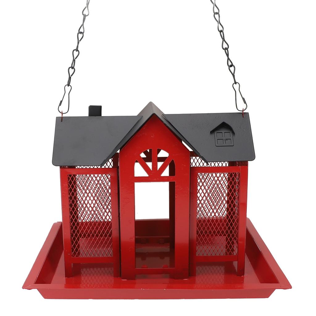 Bird Feeder House for Outside Mesh Wild Bird Feeder Large Capacity Weatherproof Bird Feeding Station Hanging for Garden Yard   Proof