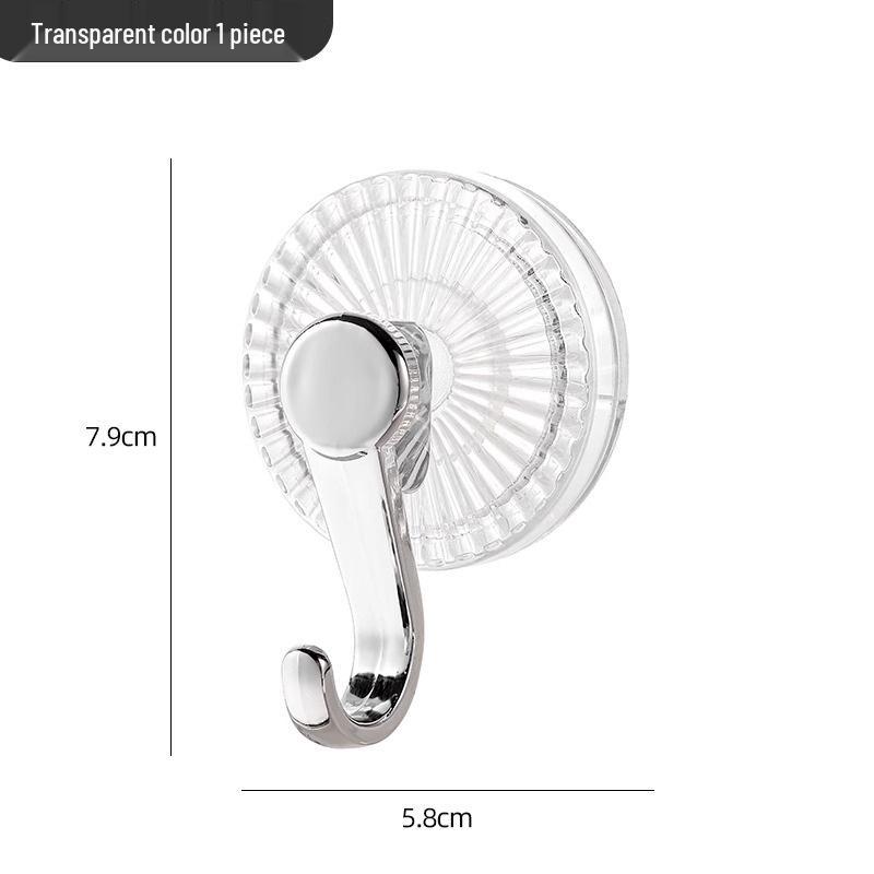 Rotating Suction Cup Bathroom Hooks - No Drill Towel Storage Shelf