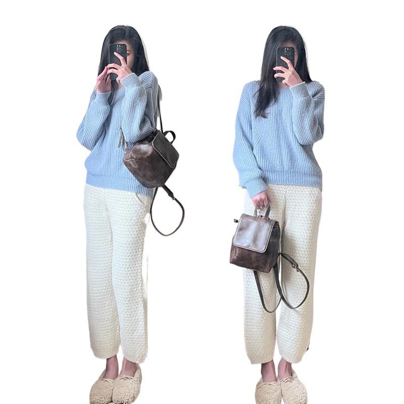 Xiaohongshu same small retro American brown backpack 2023 new ins simple versatile shoulder bag
