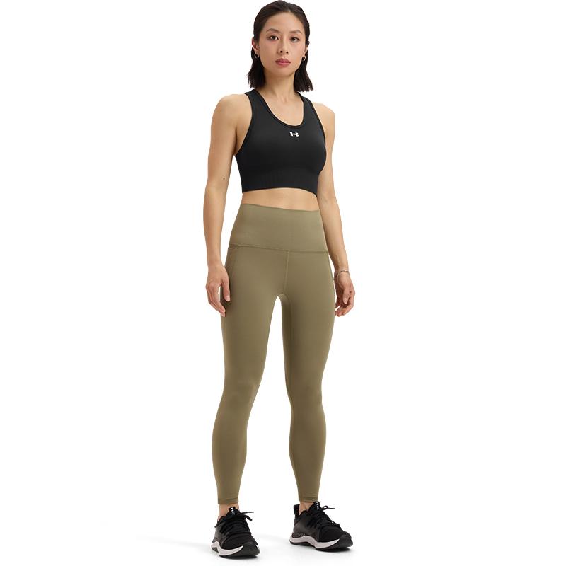 Under Armour Vanish Seamless Logo Pattern Outdoor Casual Pullover Sports Underwear Women underwear Black 1384419-001