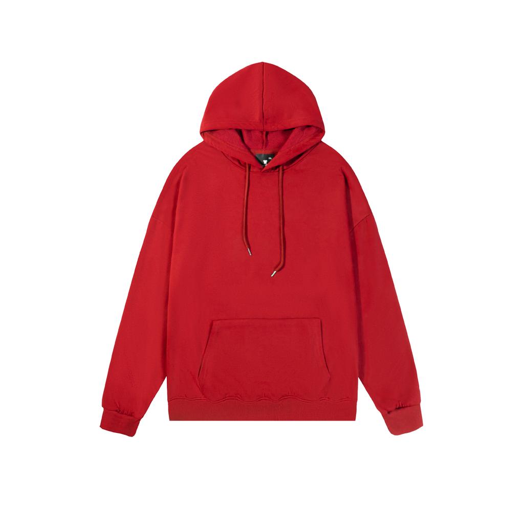 Spring and Autumn Shoulder Loose Polyester Solid Color Hooded Sweater Men's and Women's Couple Pullover Long Sleeve Shirt
