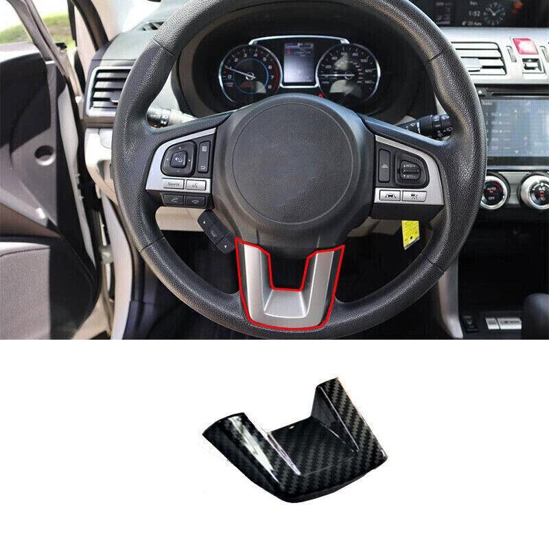 For Subaru Forester 2017-2018 ABS Carbon Fiber Steering Wheel U Type Cover Trim