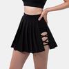 High-Waisted Pleated Yoga Skort Women Quick-Dry Running Tennis Workout Skirt Sportswear