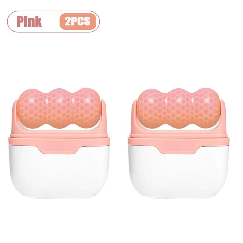 Dual Head Ice Roller for Face Cooling Therapy Facial Massage Tool Skin Tightening Puffiness Relief Home Skincare Device