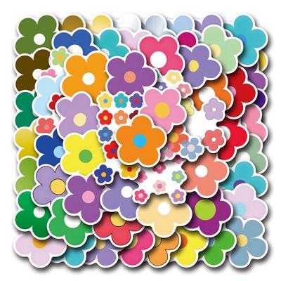 60 New Mini Flower Graffiti Stickers Decorate Suitcase Mobile Phone Personalized Stickers