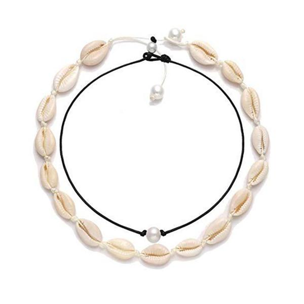 Buy Shell Choker Necklace For Women Beach Seashell Pearls Choker