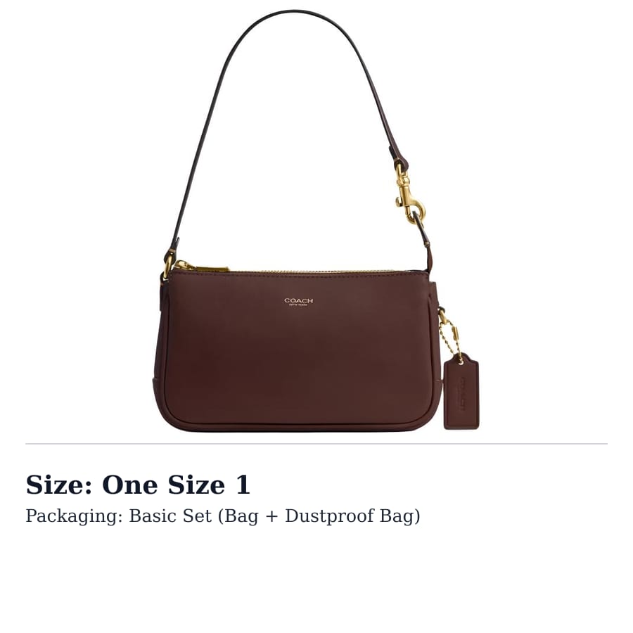 COACH Plaza Grain Leather Shoulder Bag