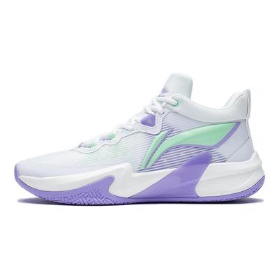 Lightweight Shock Absorption Non-Slip Wear-Resistant Support Low-Top Basketball Shoes Men Sneakers Gray Purple Green ABAS041-1