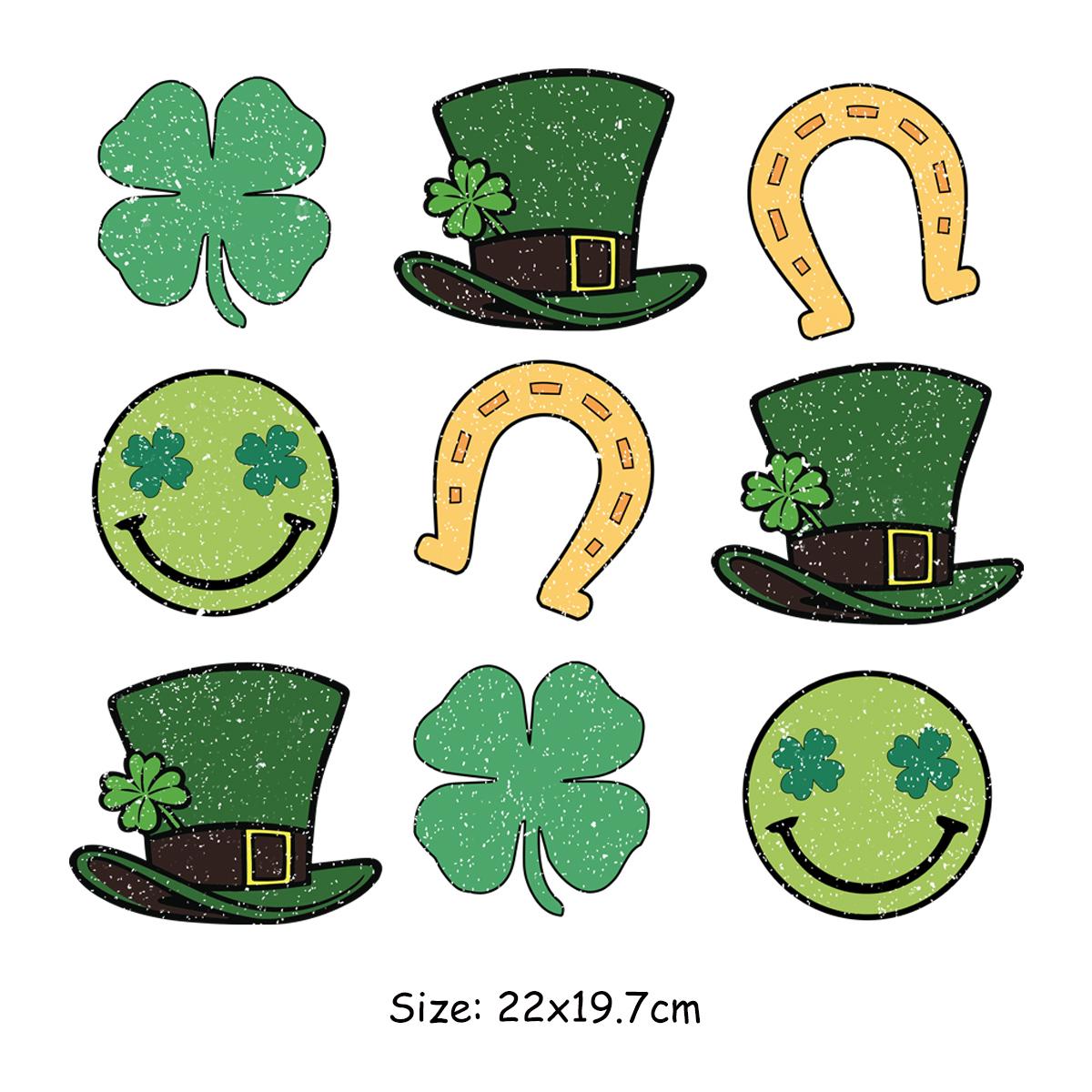 

улица. Нашивки на день Святого Патрика на одежде, термонаклейки, джинсы, термопресс, аппликация, аксессуар «сделай сам», наклейка в полоску, термоперенос