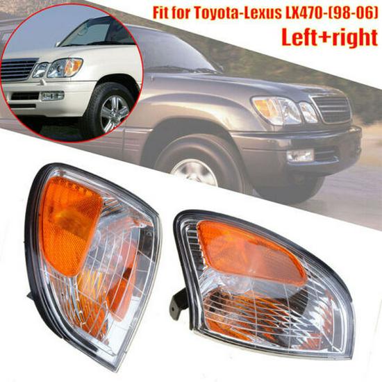 Compatible Corner Lights for Toyota Land Cruiser 4700LC100 FZJ100 & Lexus LX470 US Version