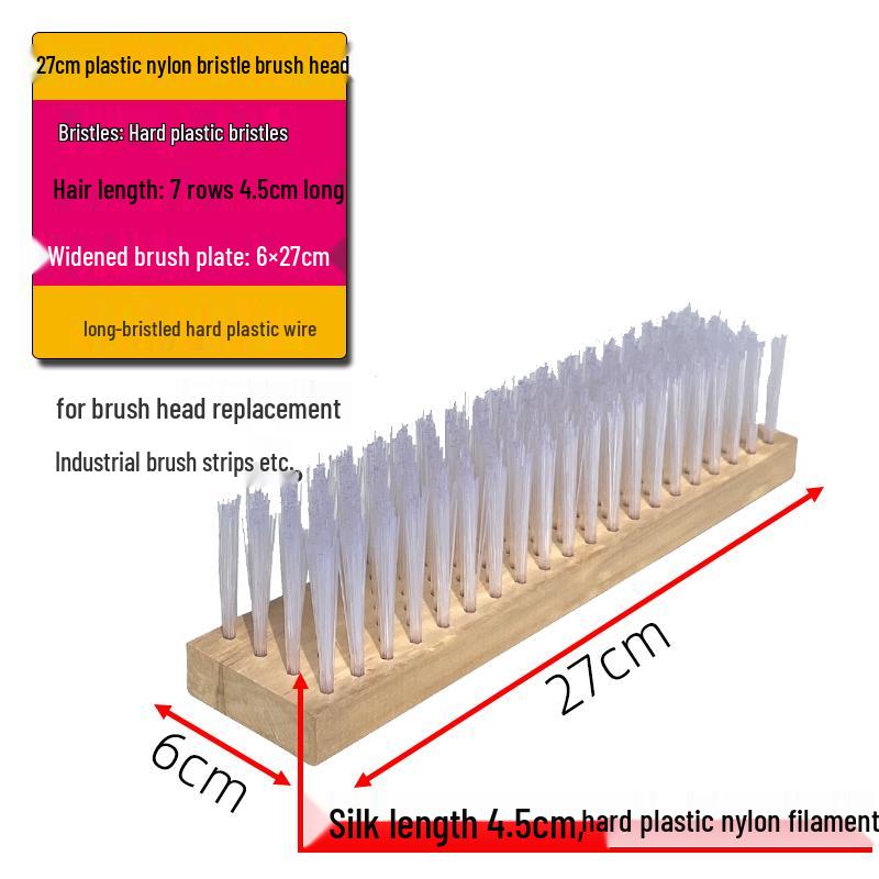 Stainless Steel Long-Handled Moss Removal Floor Brush