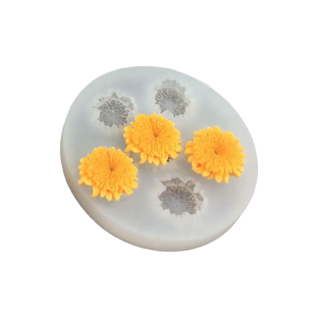 Food Grade Silicone Flower Mold For Cake Decorating Jewelry Making With Daisy Rose Lotus Chrysanthemum Peony Camellia Design
