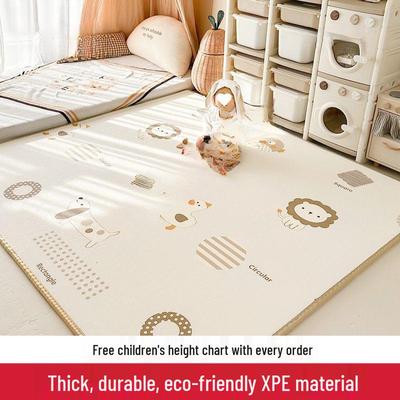 Eco-Friendly Odorless Baby Crawling Mat - Thick, Anti-Fall Design for Living Room & Bedroom