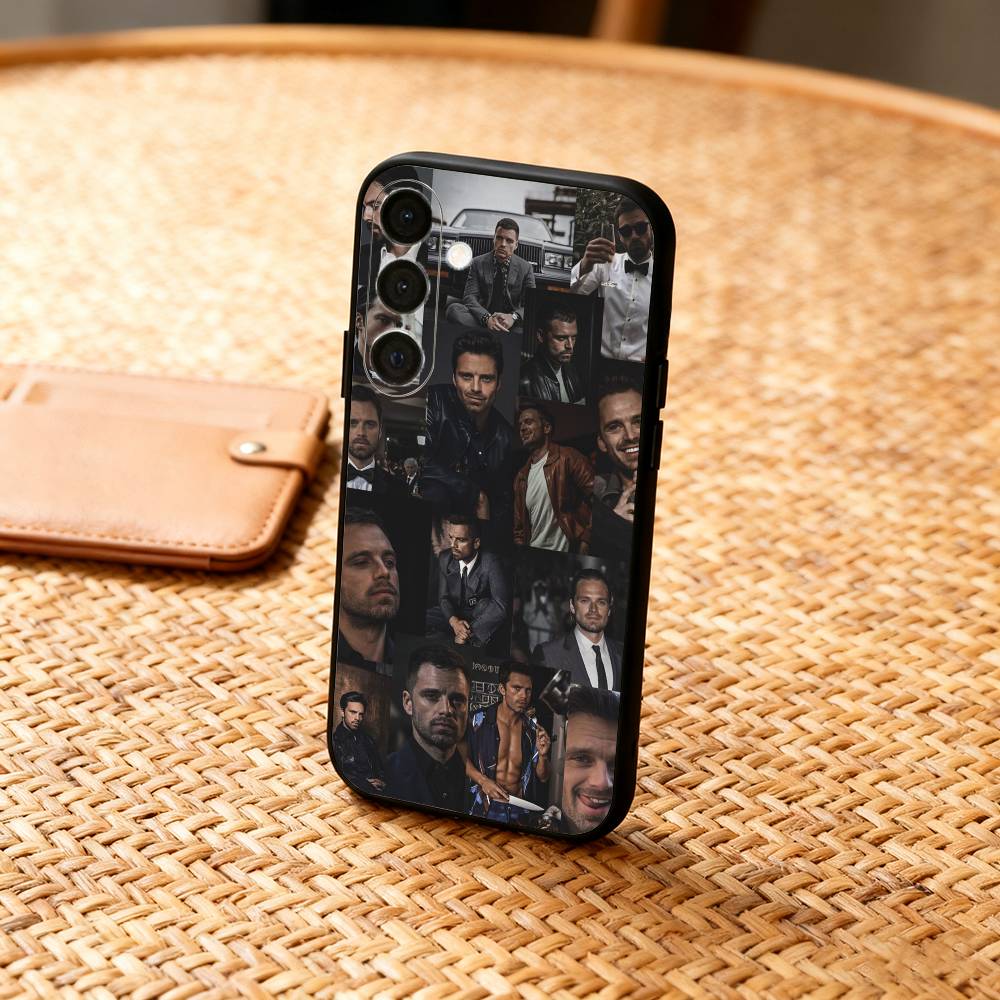 Actor S-Sebastian S-Stan-SS  Phone Case For Samsung  A73,A21s,A22,A31,A32,A52,A53,A71,A80,Soft Black Shell
