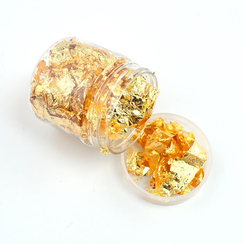 Champagne Imitation Gold & Silver DIY Epoxy Resin Fillers - Gold Leaf Paper Ornaments & Accessories Tin Foil