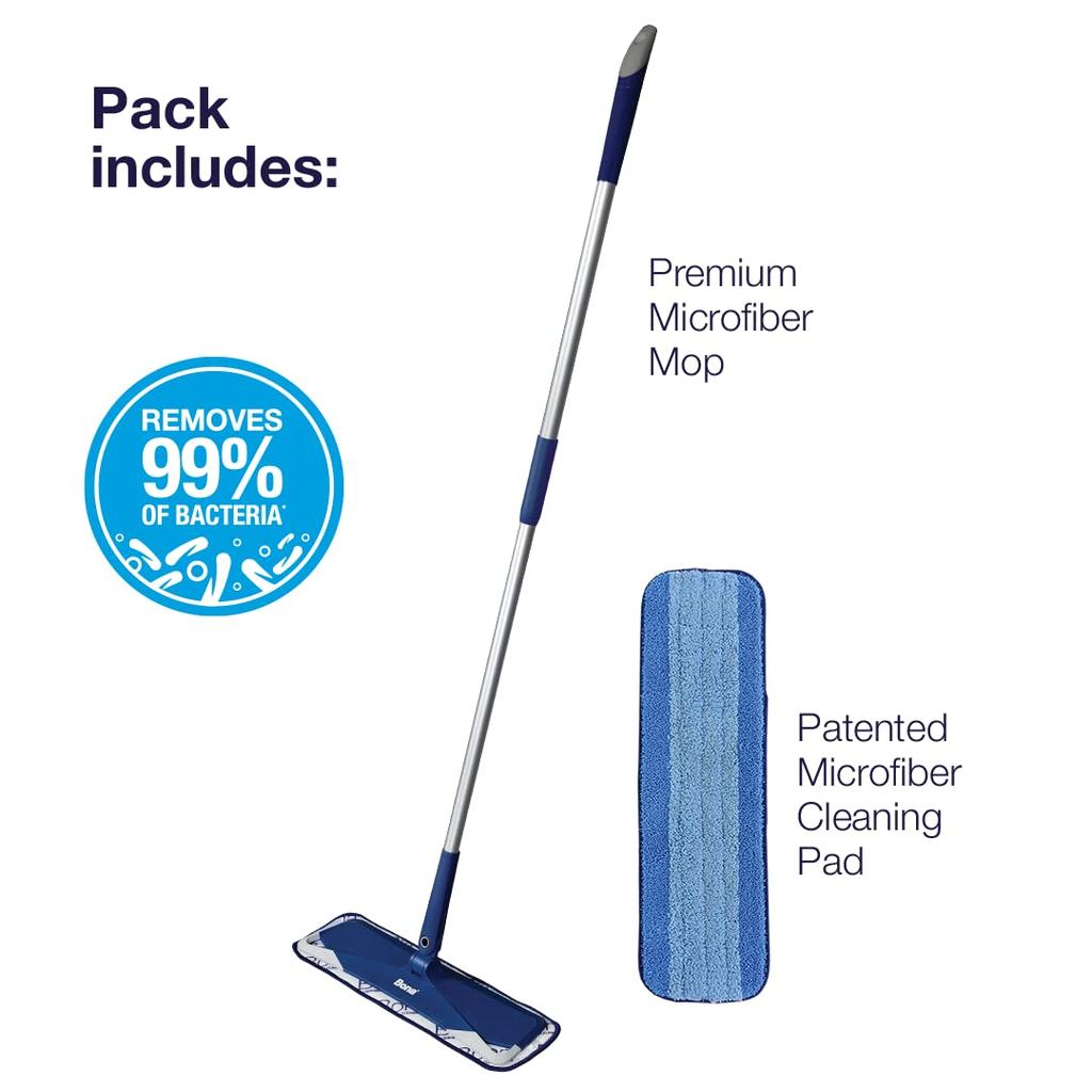 Bona Premium Microfiber Mop for Dry Mopping and Wiping Floors