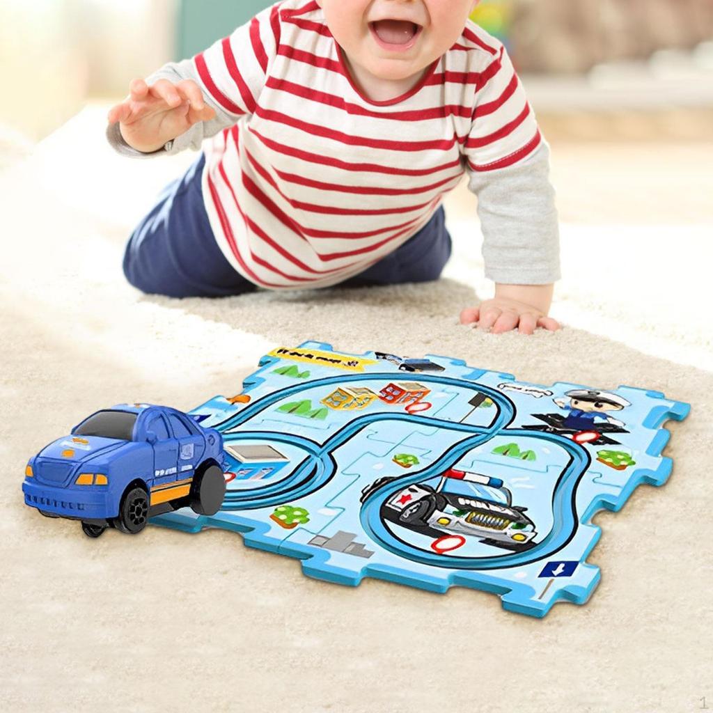 Educational Montessori Toy Rail Car Building Toys for Children Toddlers Gift Land