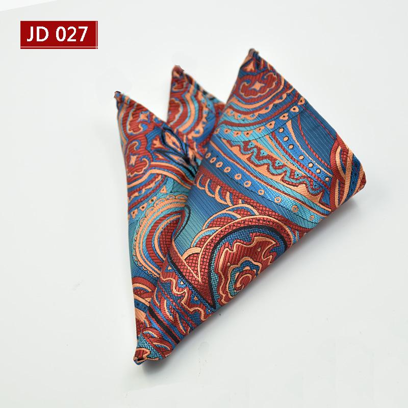 Men's Jacquard Tuxedo Pocket Square Scarf, Foldable, 25cm, New 2025