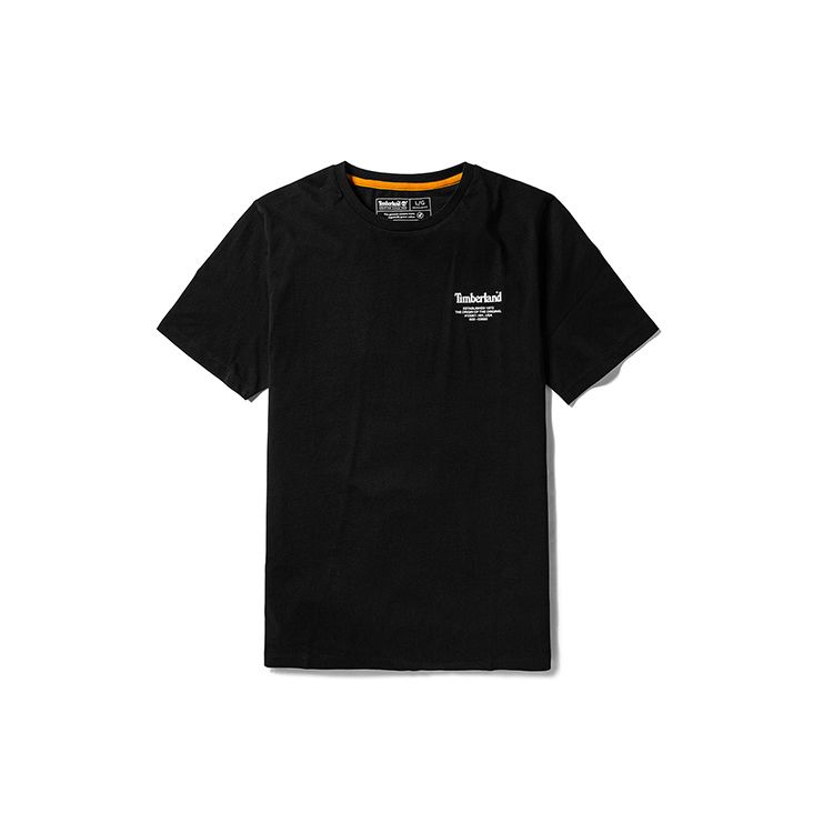 Timberland Casual Sports Printed Logo American Vintage Crew Neck Short Sleeve T-Shirt Men Tops A2D6D-001