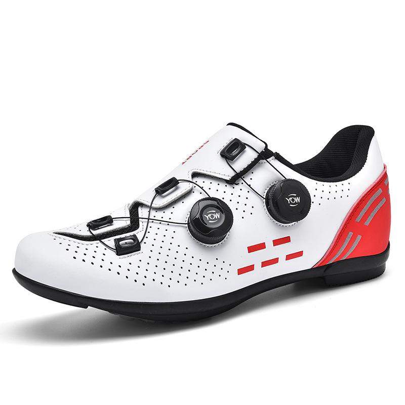 

T2021 Men s Women s Cycling Shoes Bicycle Rotating Buckle Mountain Lock Highway No Belt Leather Surface Code 43