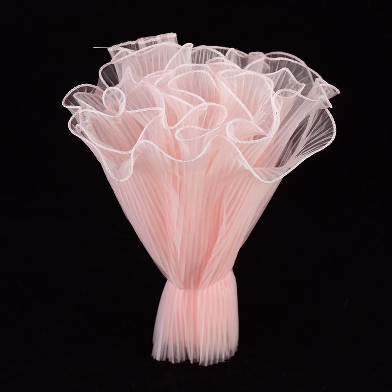 4Yards Flower Bouquet Wrapping Pearl Wave Yarn Rose Florist Packaging Lace Mesh Material Wedding Party Gift Decoration Supplies