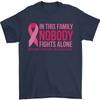 Breast Cancer Awareness Nobody Fights Alone Unisexs TShirt 100 Cotton